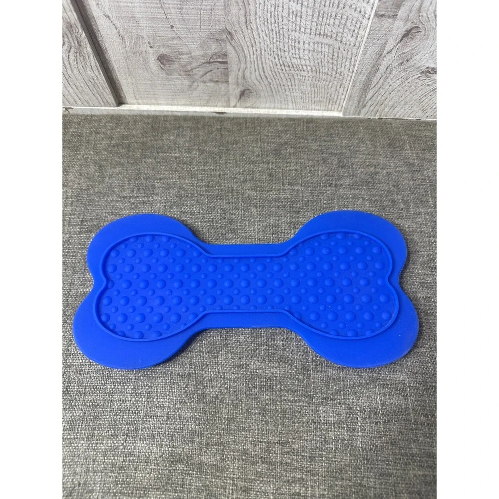 KONG Puppy Large Blue Treat Toy Tire Bone and Lick Mat Dog Toy Mixed Bundle 4pc